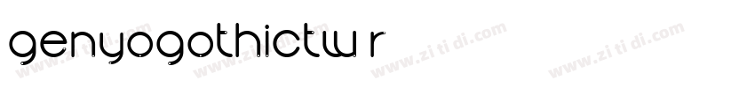 GenYoGothicTW R字体转换